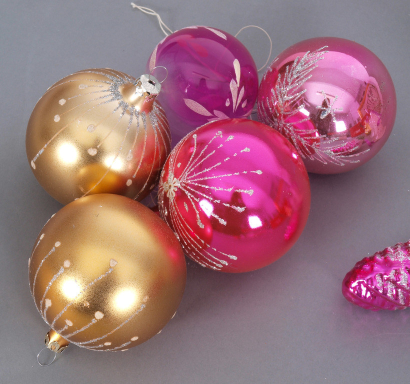 Christmas tree decorations (10 pieces)