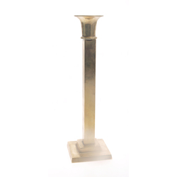 Brass candlestick in art deco style