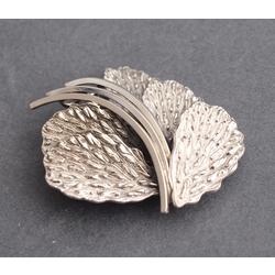 Art deco style silver brooch