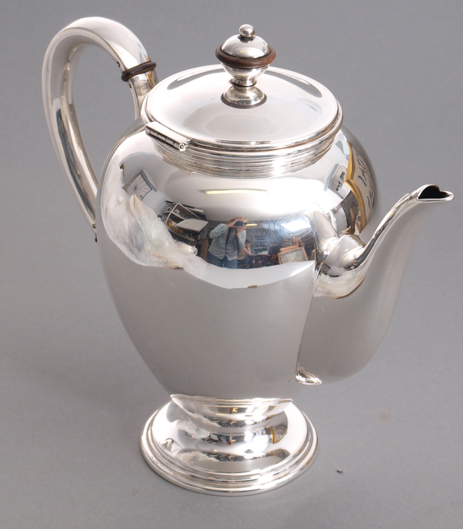 Silver jug in style art deco