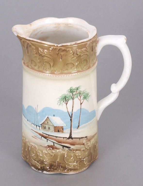 Pitcher with painting
