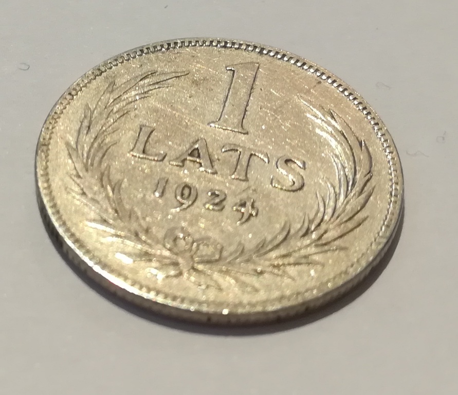 Sudraba vienlatnieka monēta - 1924.g.