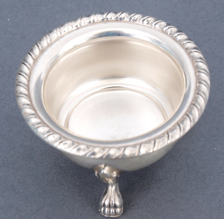 Set of silver spice dishes with spoon's (2pcs.)