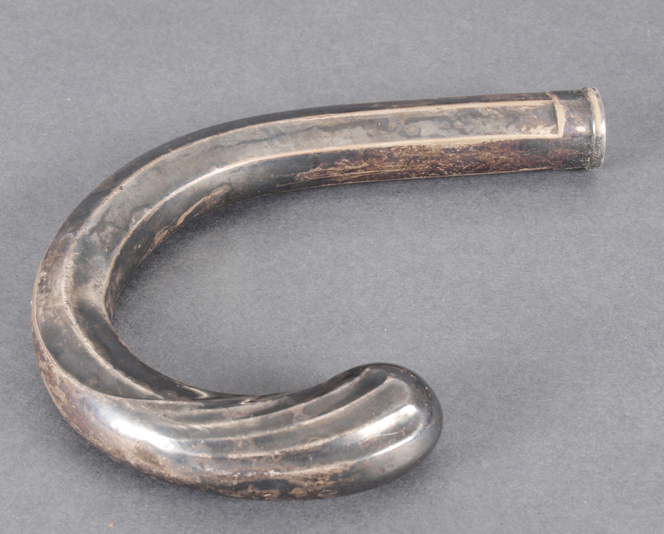 Art Nouveau silver plated stick handle