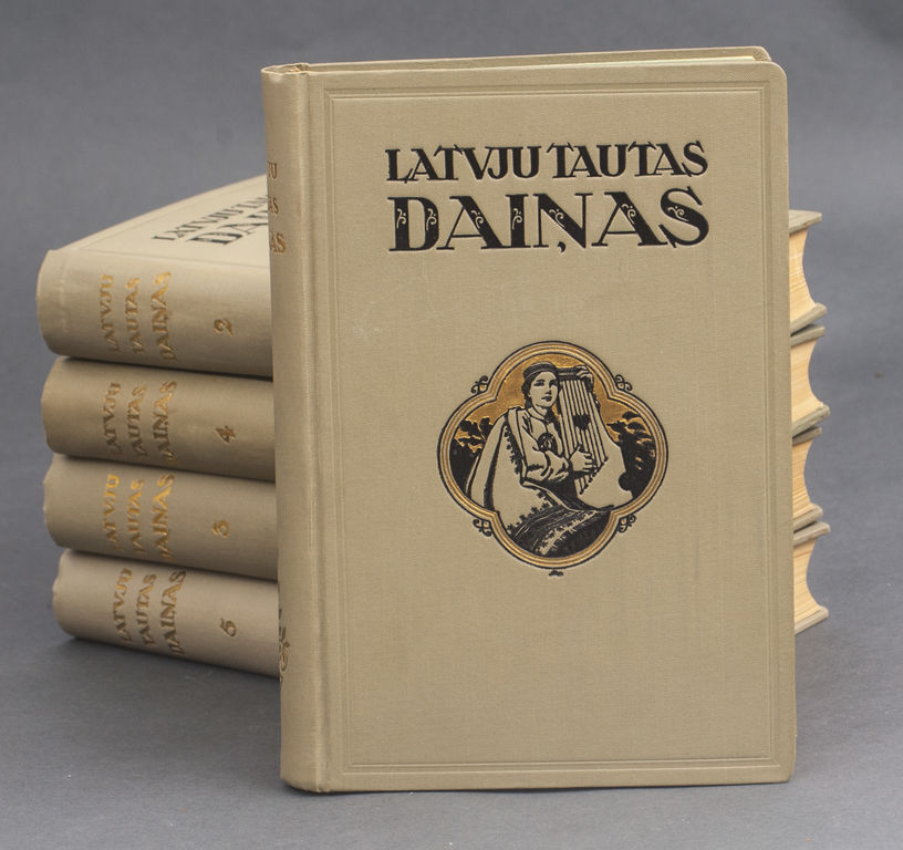 Книги «Latvju tautas dainas» (5 томов)