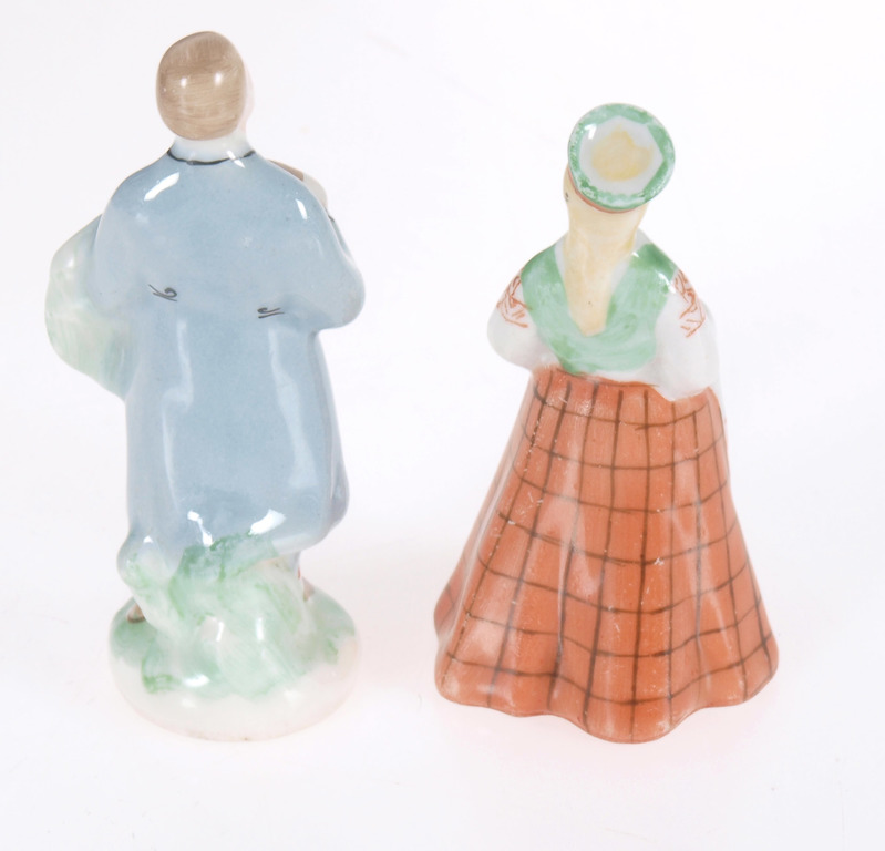 Couple of mini porcelain figurines 