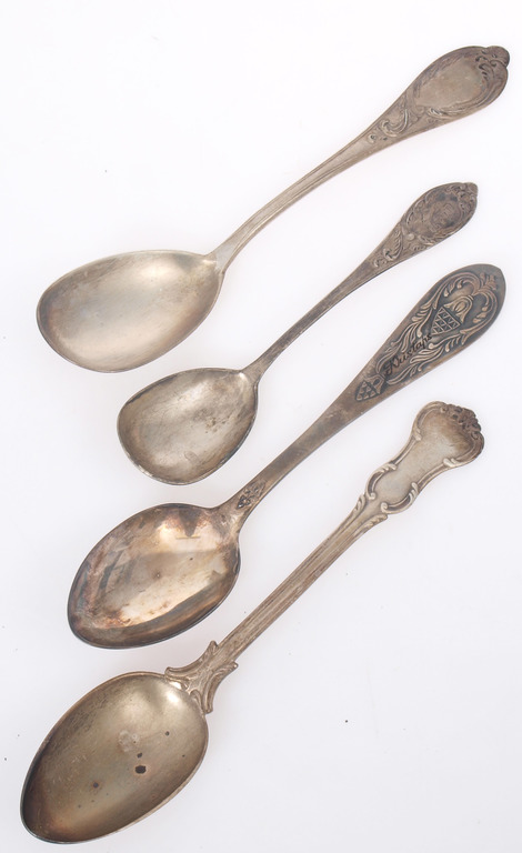 Different silver spoons (4 pcs.)