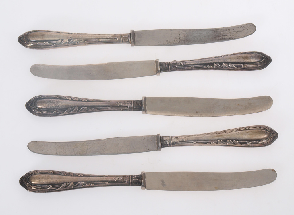 Серебряные ножи (5 шт.)