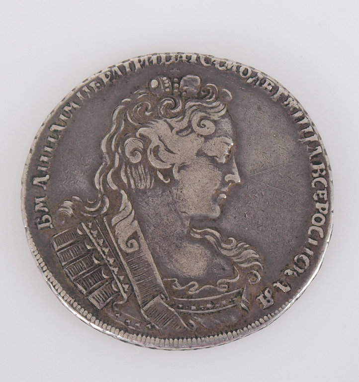 Russian one ruble silver coin - 1731st