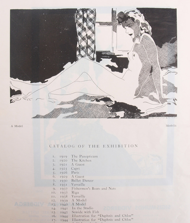 Catalog of Sigismund Vidberg graphic art exhibition 