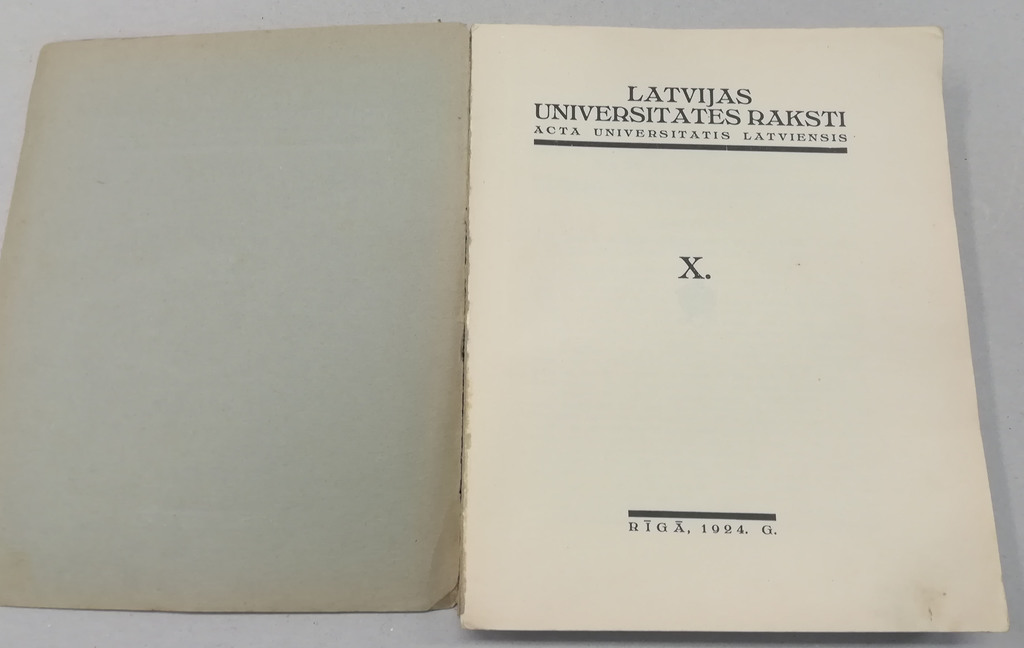 Latvijas universitātes raksti (X sējums)