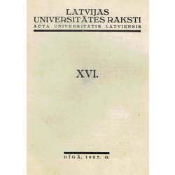 Latvijas universitātes raksti (XVI sējums)