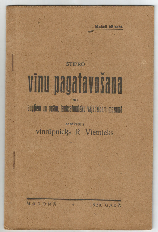 R.Vietnieks (wine maker) 