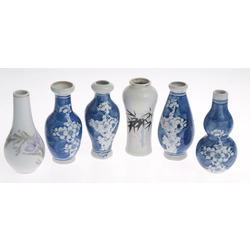 Porcelain vases (6 pcs)