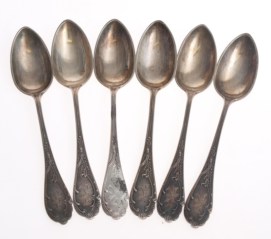 Silver spoons (6 pcs)