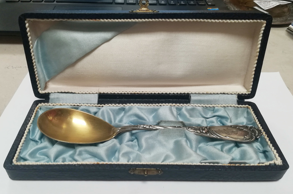 SIlver spoon in the original box