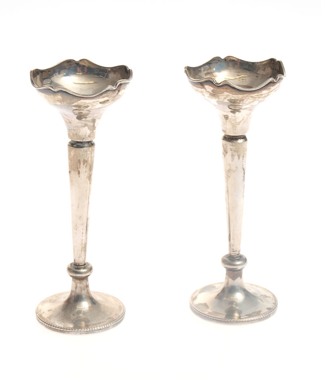 Art Nouveau silver vase's 2 pcs.
