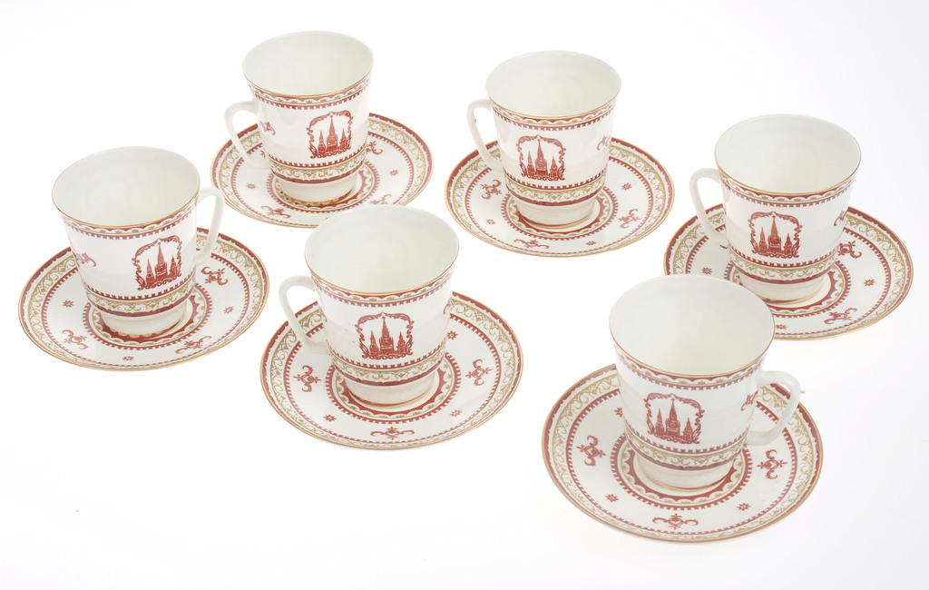 Porcelain cofee/tea set for 6 persons 