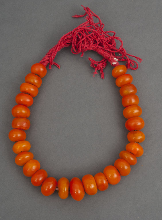 Antique Natural molten amber necklace