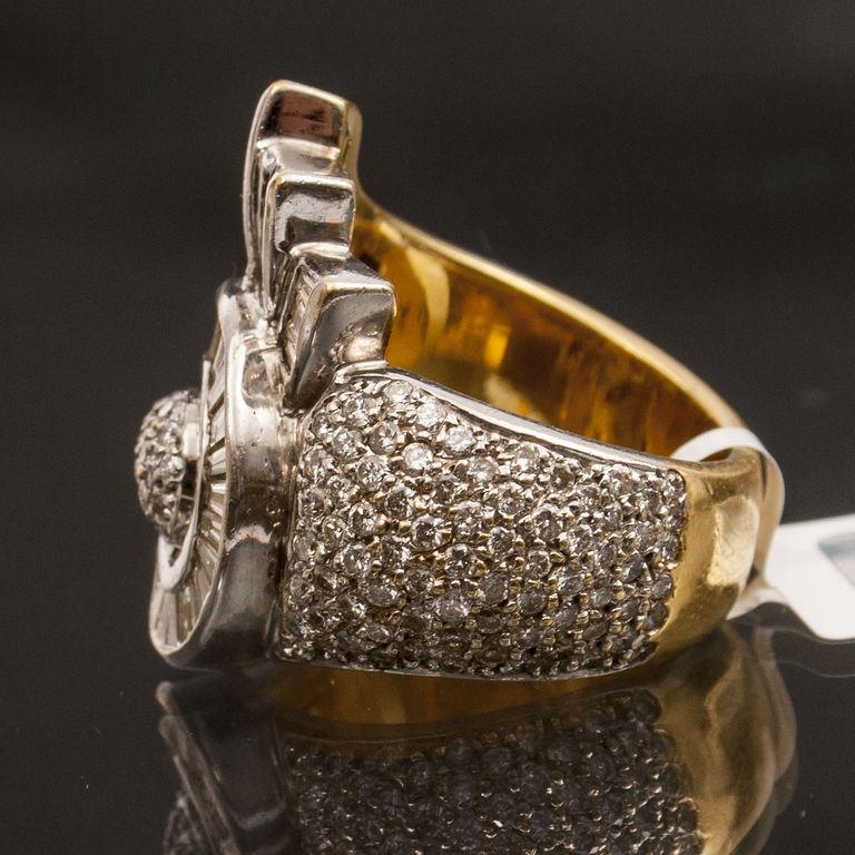 Золотая кольца с бриллиантами, алмазами