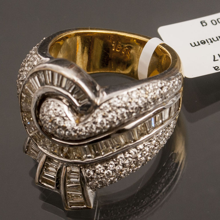 Золотая кольца с бриллиантами, алмазами