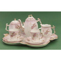Porcelain coffee set for 2 persons