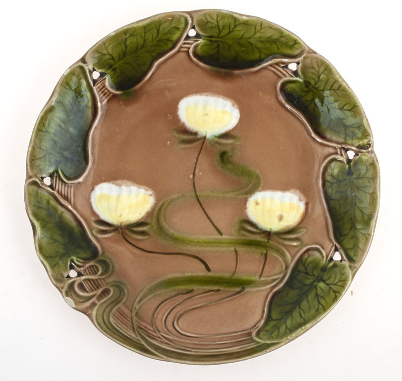Ceramic plate set (serving plate, 5 small plates)