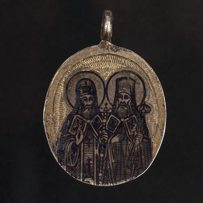 Silver pendant - icon (Ladenka)