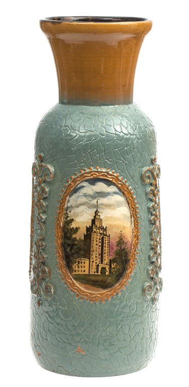Keramikas vāze ar Rīgas skatiem