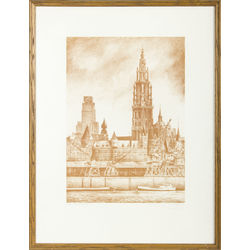 Pilsētas skats - Antverpenes tornis
