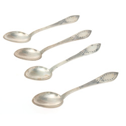 Silver spoons 4 pcs.