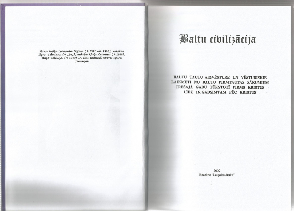 Baltic Civilization, Nicodemus, Elijs Bojars