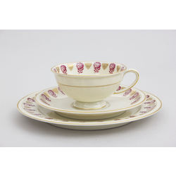 Porcelain cup with a saucer 