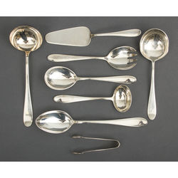 Silver tableware set (8 pcs)