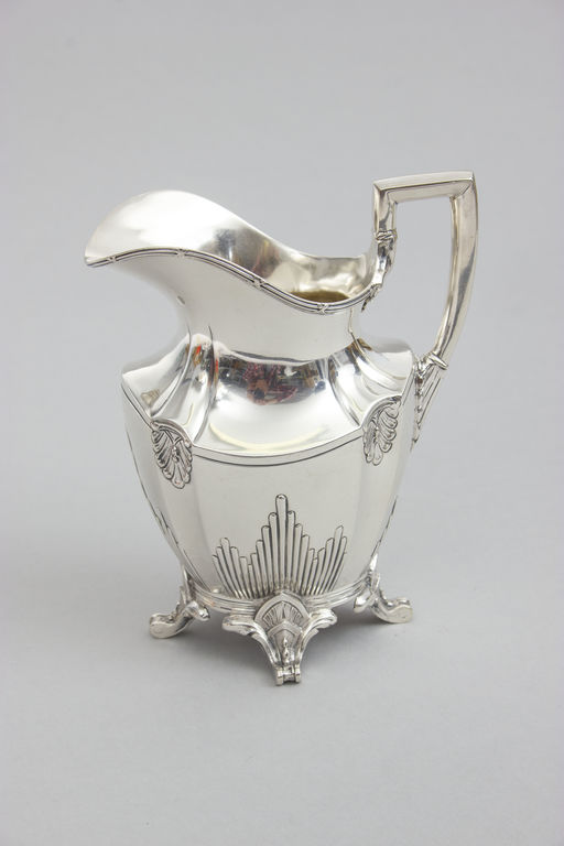Art Nouveau style silver kettle