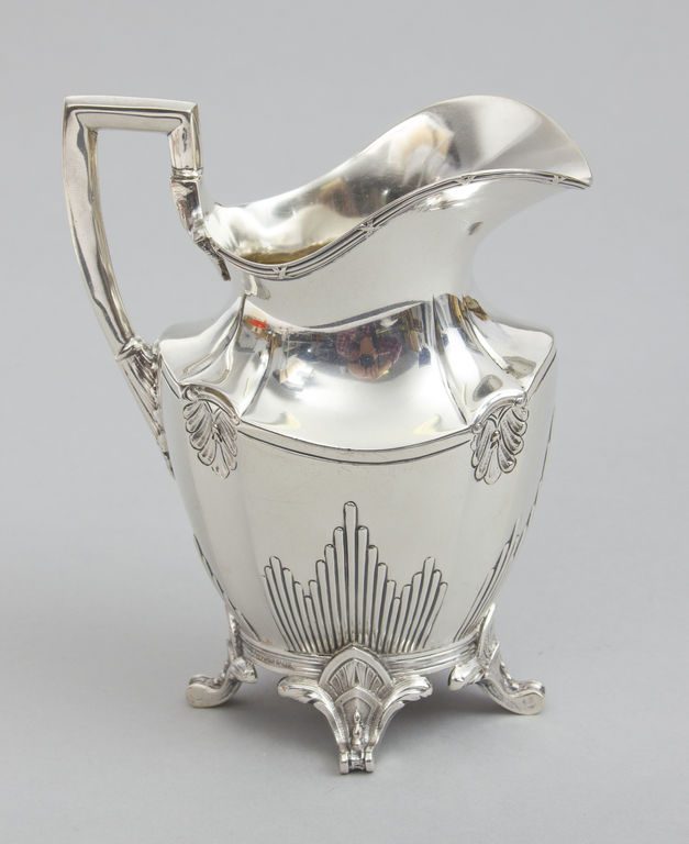 Art Nouveau style silver kettle