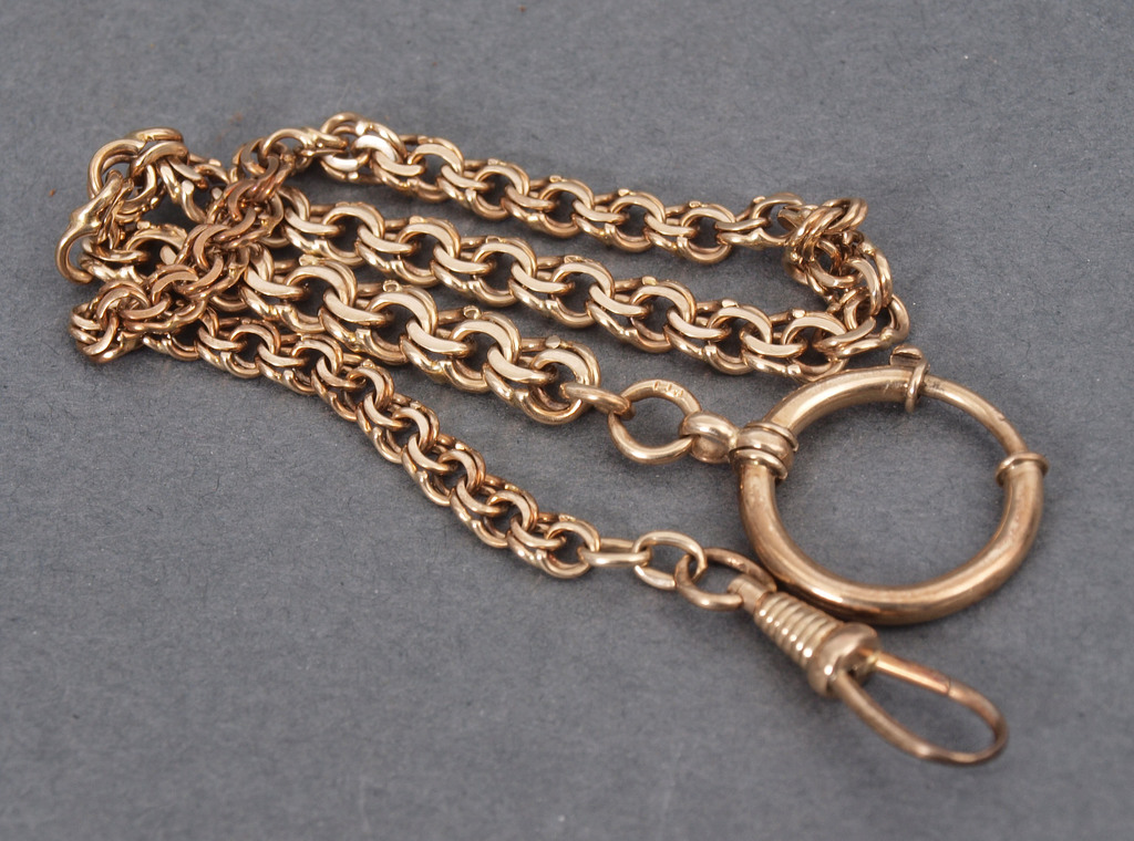 Golden chain for pocket watch 