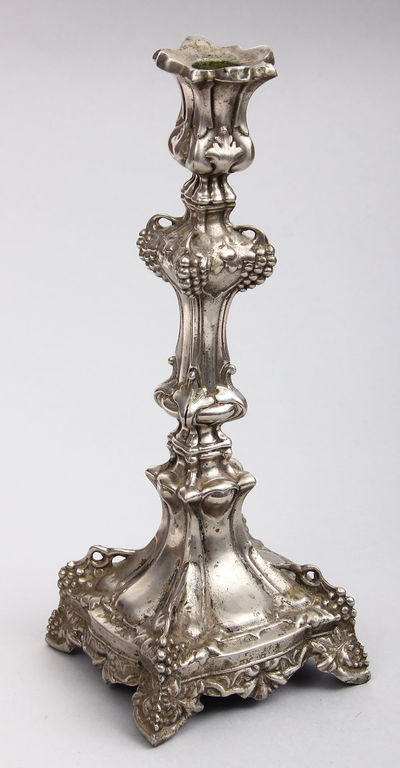 Silver plated candlestick 