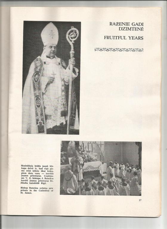 Bishop Joseph Rancan's Anniversary Edition  
