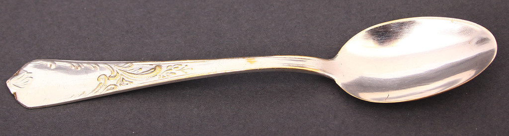 Art Nouveau silver spoon