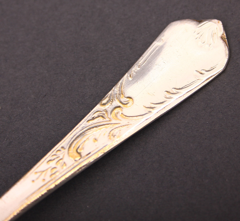 Art Nouveau silver spoon