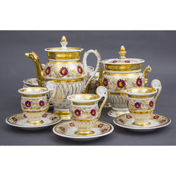 Porcelain coffee set for 11 people