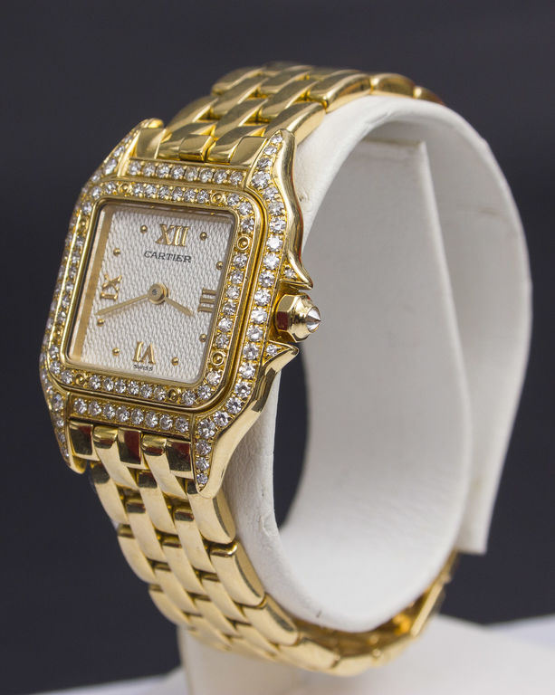 Gold woman wristwatch CARTIER Panthere
