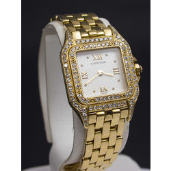 Gold woman wristwatch CARTIER Panthere
