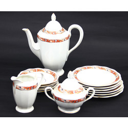 Porcelain set for five persons(set is not full)