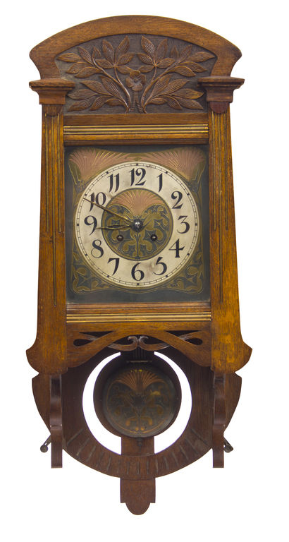 Art Nouveau Oak Watch