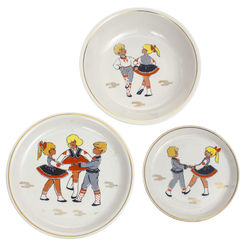 Porcelain Set of plates for kids 