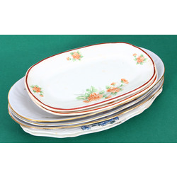 Porcelain serving plates 7 pcs.