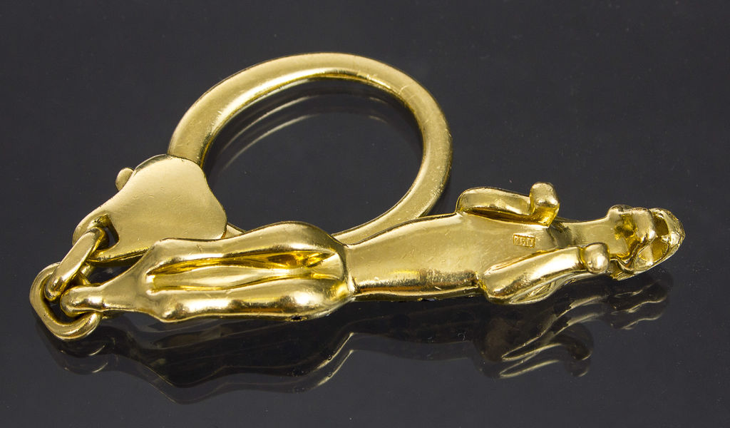 Gold keychain 