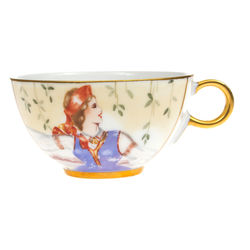 Porcelain cup with 